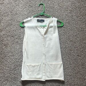 Lioness Cream Button-Up Sweater